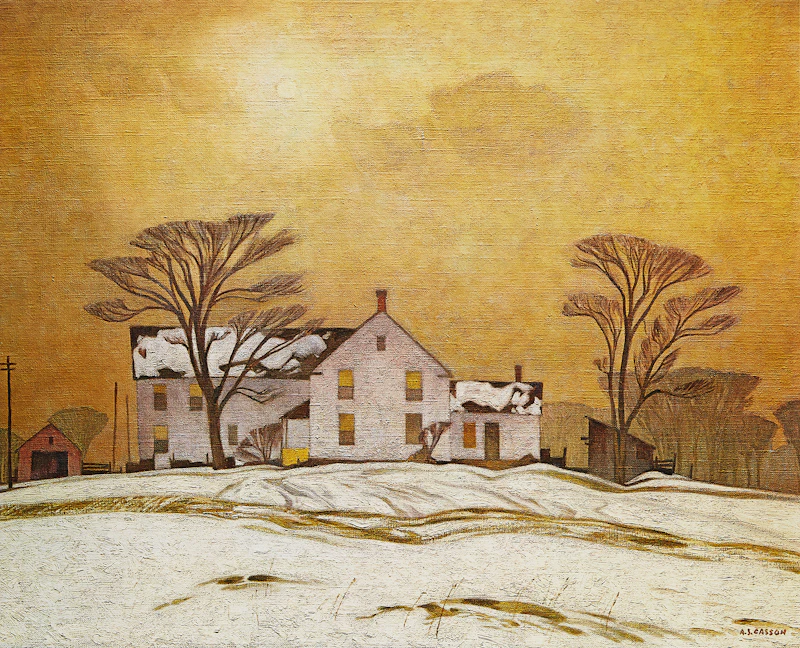 Alfred Joseph Casson, In the Islands, Georgian Bay; Sunshine After Rain; Farm House; Autumn on the York River, four colour serigraphs - view 5