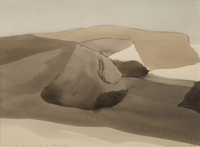 Toni Onley, Savage Point, Tumbo Island B.C. , watercolour, 1978 - view 2