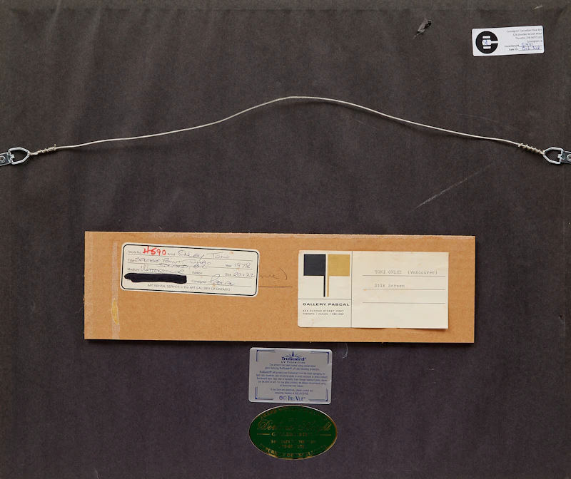 Toni Onley, Savage Point, Tumbo Island B.C. , watercolour, 1978 - view 3