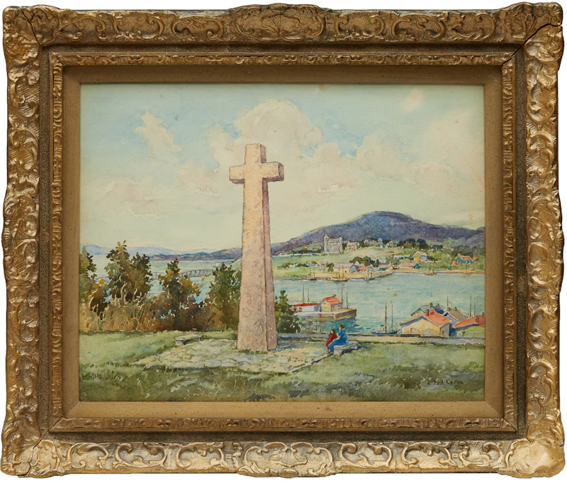Quebec City view from Lévis by Paul Archibald Caron