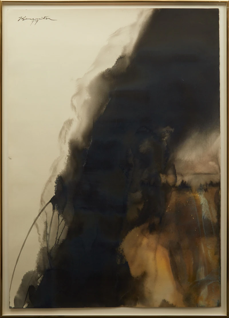 Matsumi Kanemitsu, Untitled, watercolour and ink on paper (diptych) - view 2