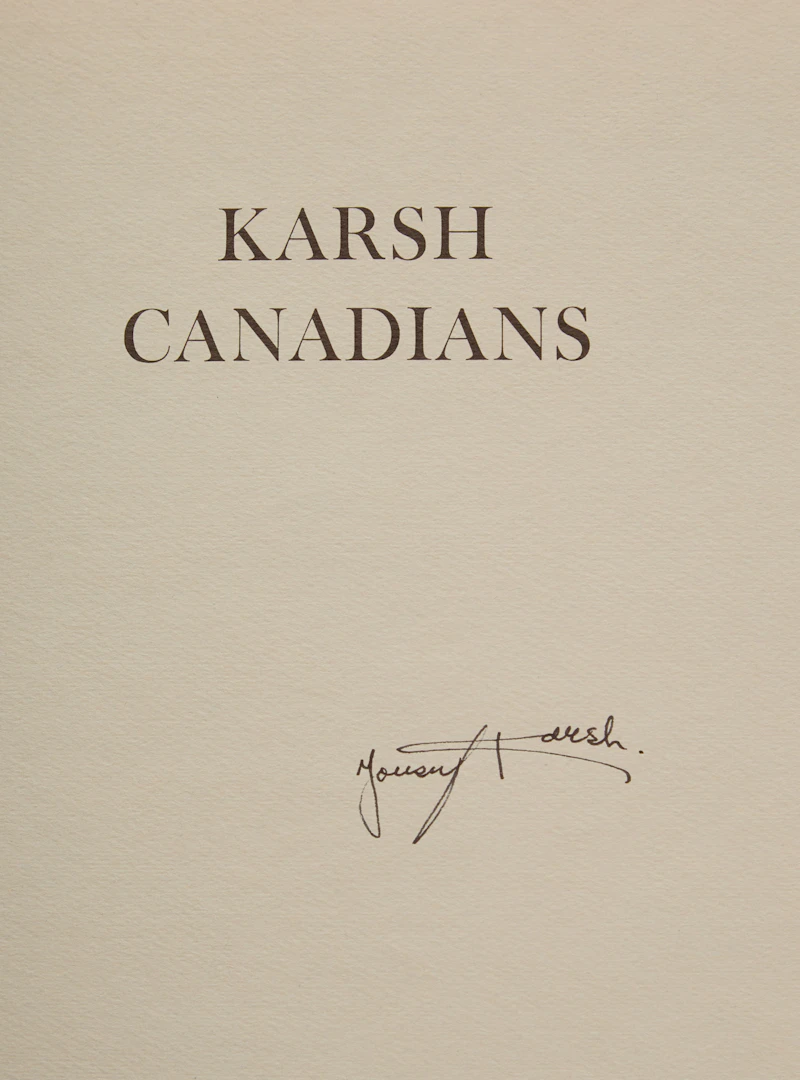 Books and Reference, Karsh Canadians, book, 1978 - view 2
