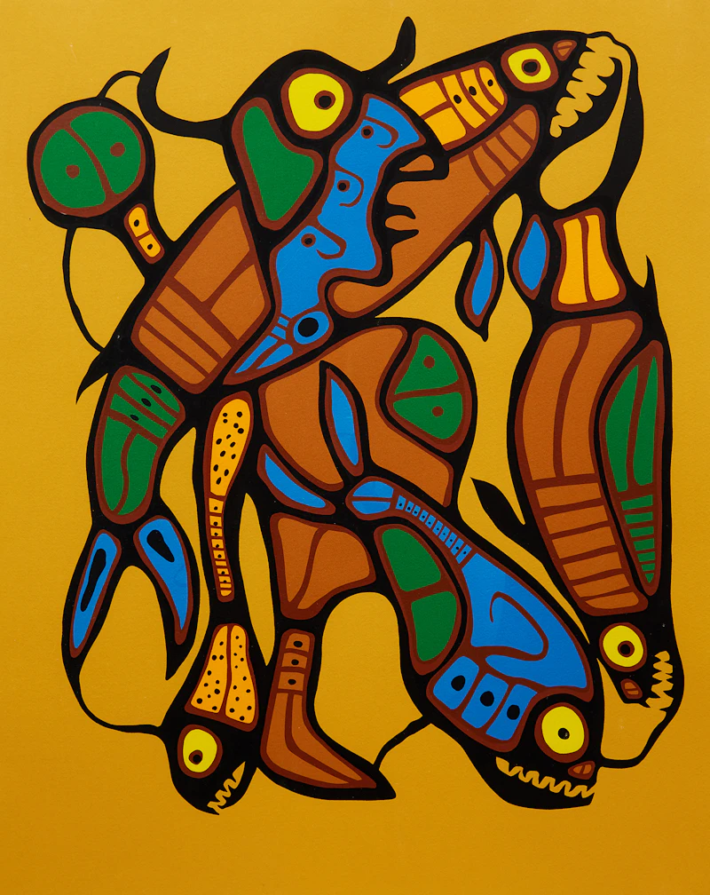 Norval Morrisseau, Metamorphosis- Man into Fish