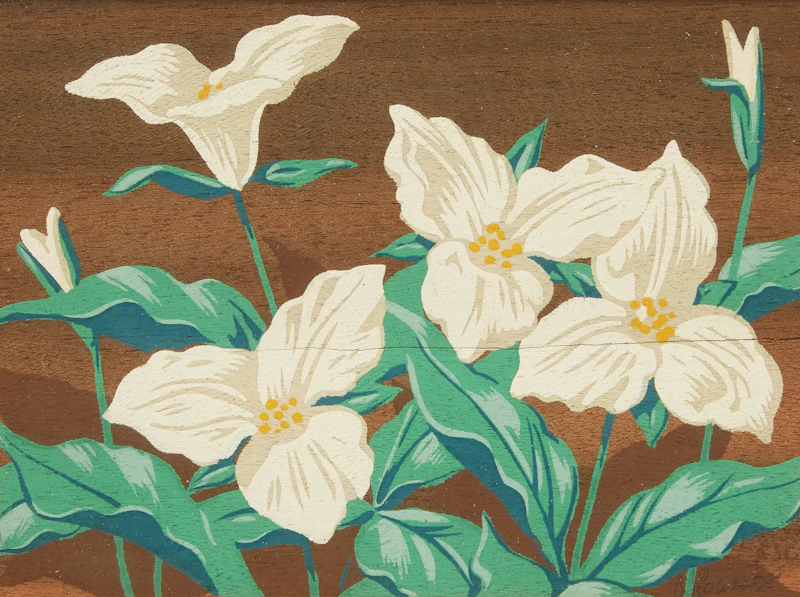 Alfred Joseph Casson, Trillium, Wood Sorrel, Dogwood, three colour silkscreens - view 2