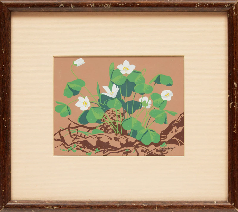 Alfred Joseph Casson, Trillium, Wood Sorrel, Dogwood, three colour silkscreens - view 6