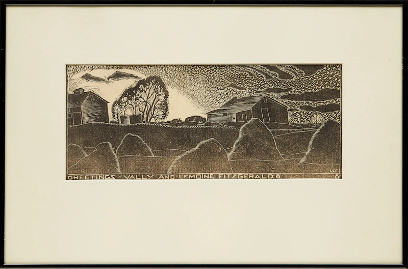 Greetings - Vally and Lemoine Fitzgerald by Lionel LeMoine FitzGerald