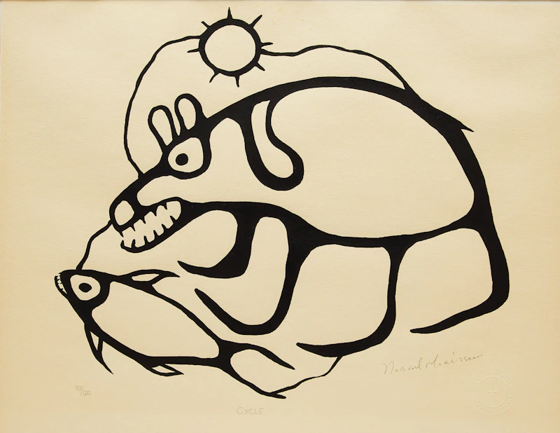 Norval Morrisseau, Cycle, serigraph - view 2