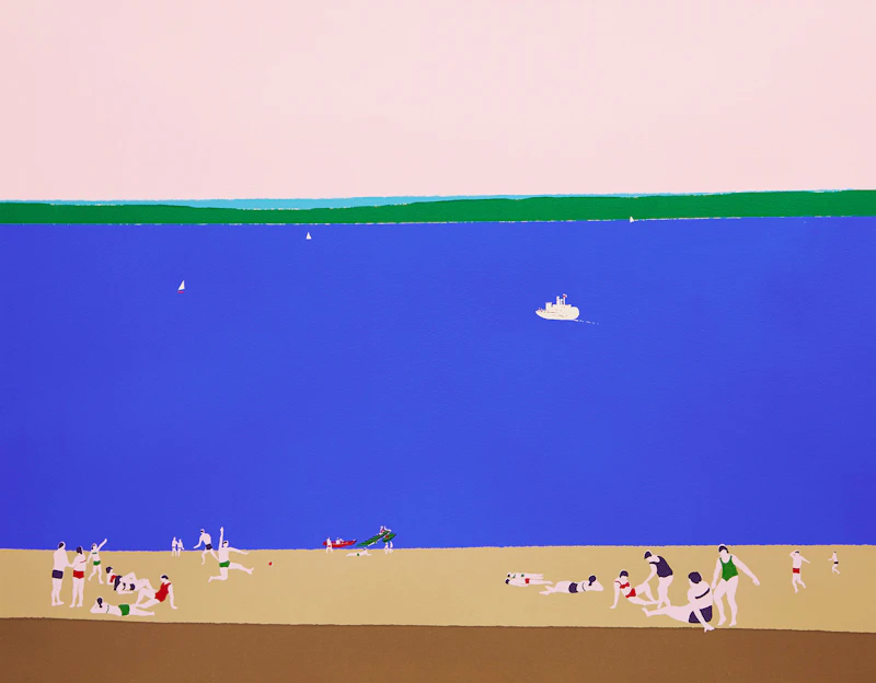William Perehudoff, Waskesiu Lake, Saskatchewan, colour silkscreen, 1985 - view 2