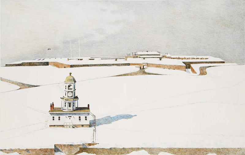 Thomas de Vany Forrestall, Halifax Citadel, colour lithograph - view 2