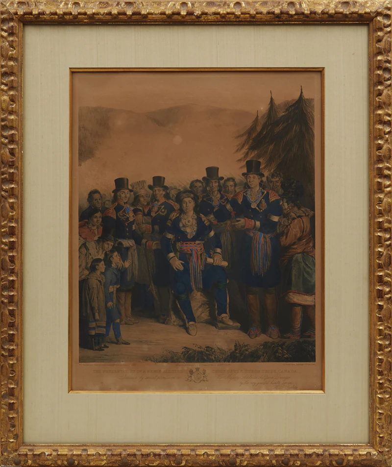Henry D Thielcke, The Presentation of a Newly Elected Chief of the Huron Tribe, Canada