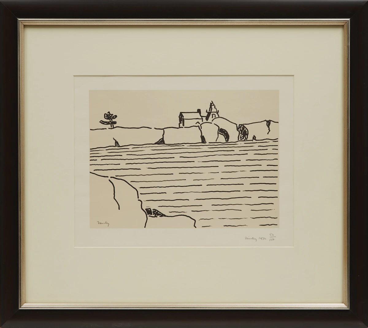 Barker Fairley, Shoreline Landscape, photolithograph, 1972