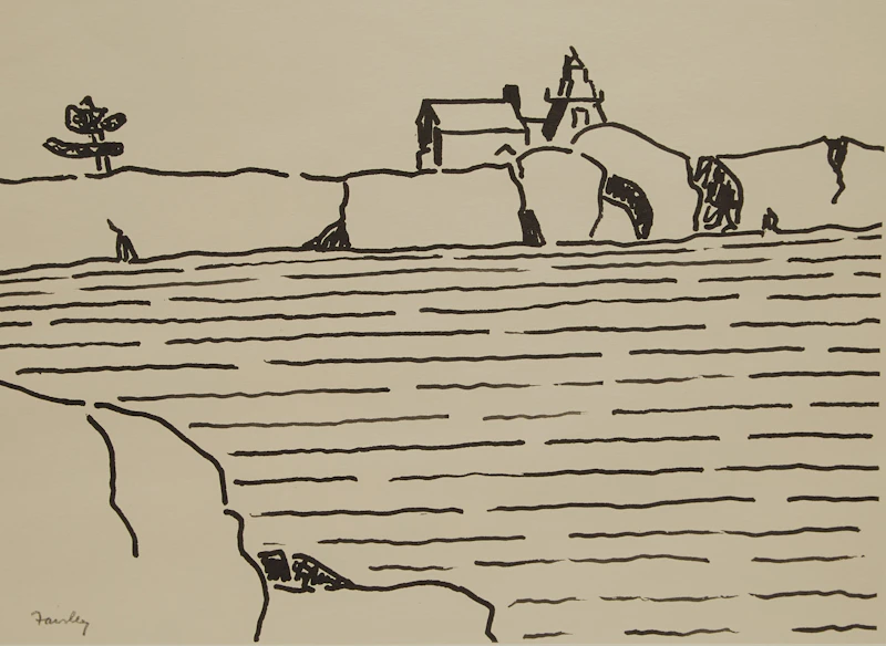 Barker Fairley, Shoreline Landscape, photolithograph, 1972 - view 2