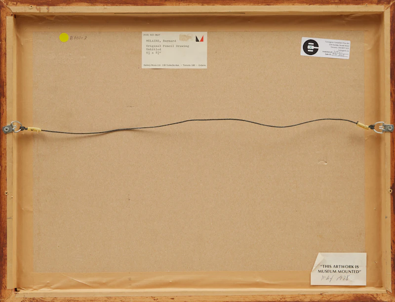 Bernard Rene Joseph Mulaire, Untitled, pencil drawing - view 3