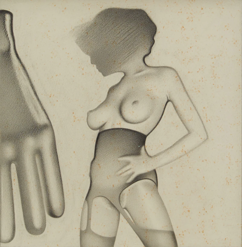 Bernard Rene Joseph Mulaire, Untitled Nude, pencil drawing - view 2
