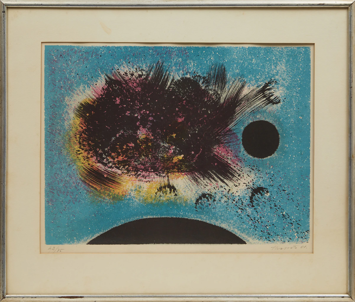 Joan-Josep Tharrats Vidal, Untitled, colour lithograph, 1961