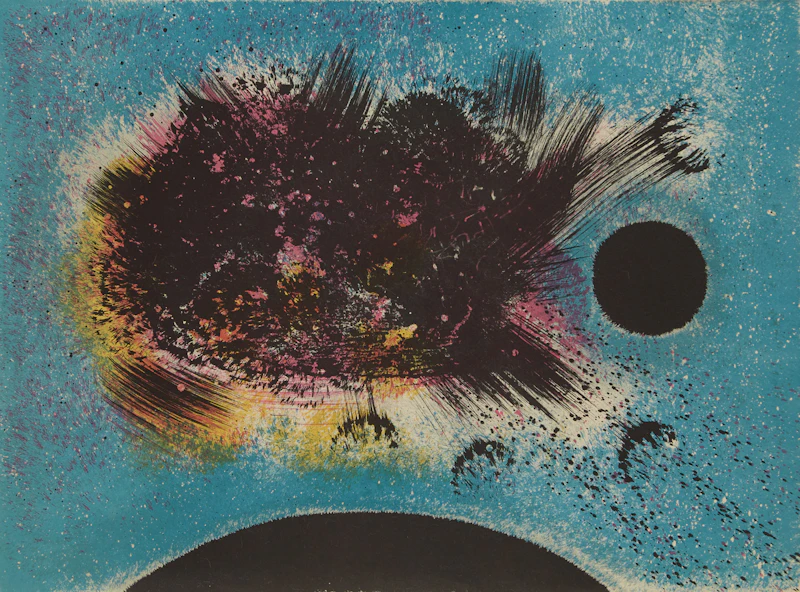 Joan-Josep Tharrats Vidal, Untitled, colour lithograph, 1961 - view 3