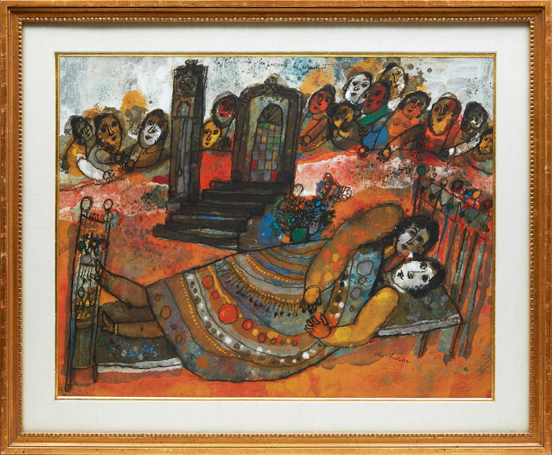 La foule crie, les passants les regardent by Théo Tobiasse