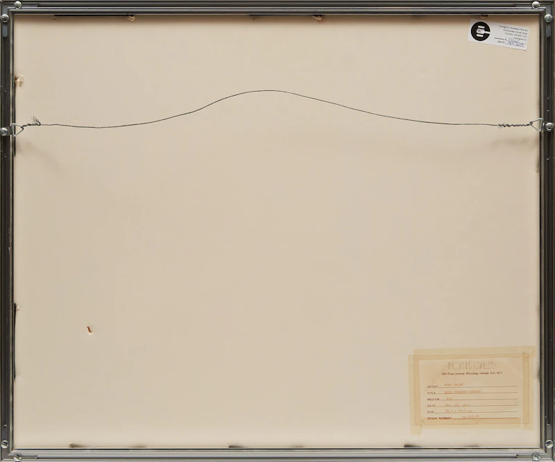 Toni Onley, Shower, Savage Point, B.C. , watercolour, 1977 - view 3