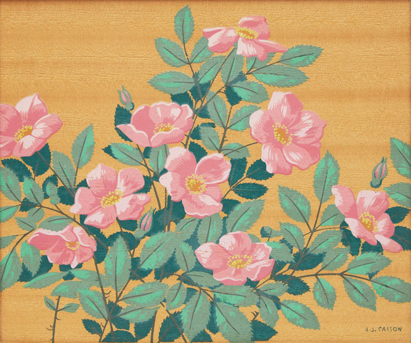 Alfred Joseph Casson, Dogwood, silkscreen on veneer - view 2