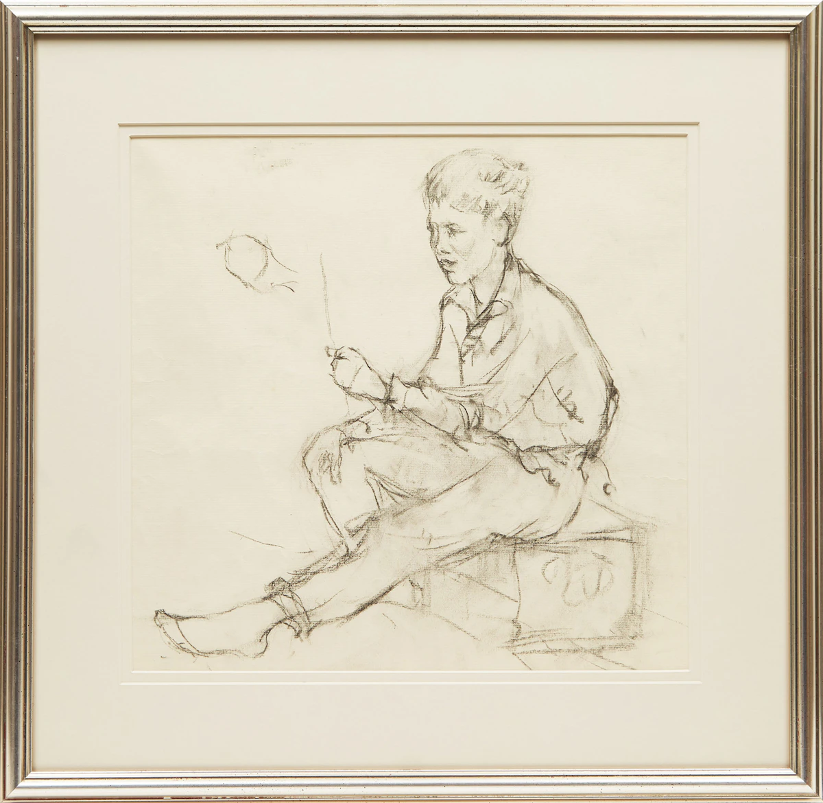 Manly Edward MacDonald, Portrait of Duncan, the Artist’s Son, charcoal drawing