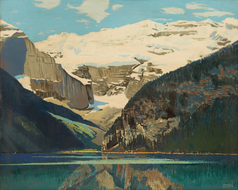 George Franklin Arbuckle, Lake Louise, Canadian Rockies, silkscreen - view 2