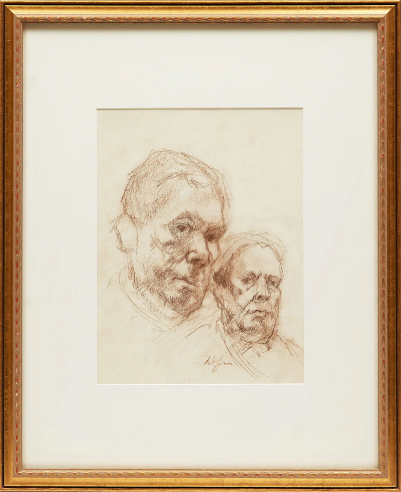 Double Self Portrait Study by John Alfsen