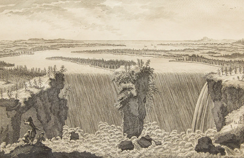 European School, Cataracte de Niagara, engraving - view 2