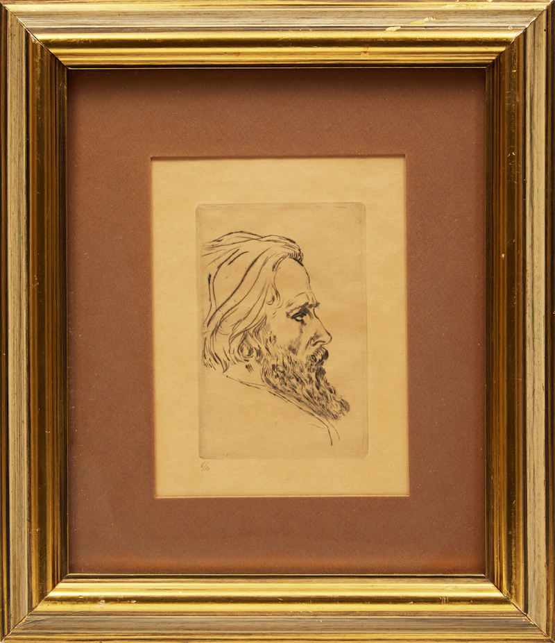 Johannes Theodorus Toorop, Pair of Portraits, two drypoint etchings - view 4
