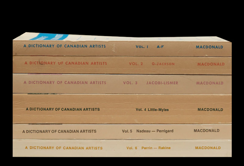 A Dictionary of Canadian Artists, volumes 1-6 by Books and Reference