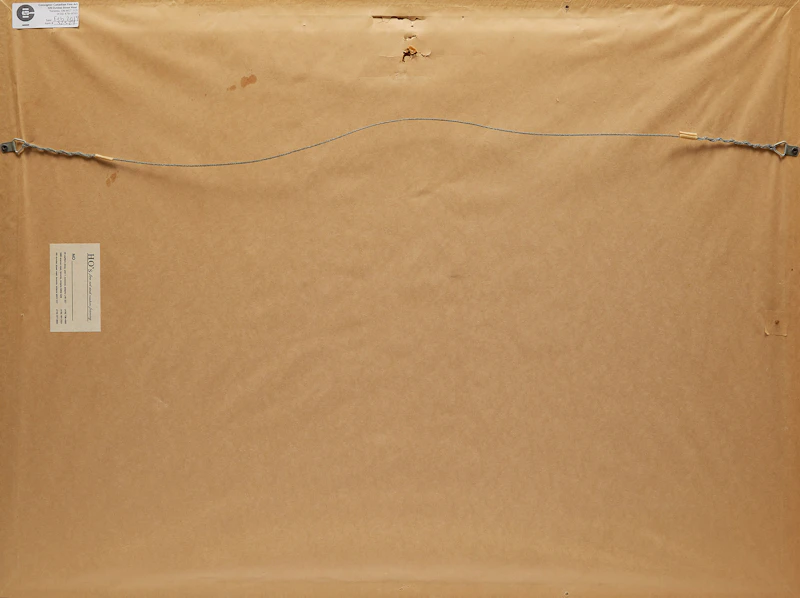 Edmund Alleyn, Abstraction, oil on paper, 1961 - view 3