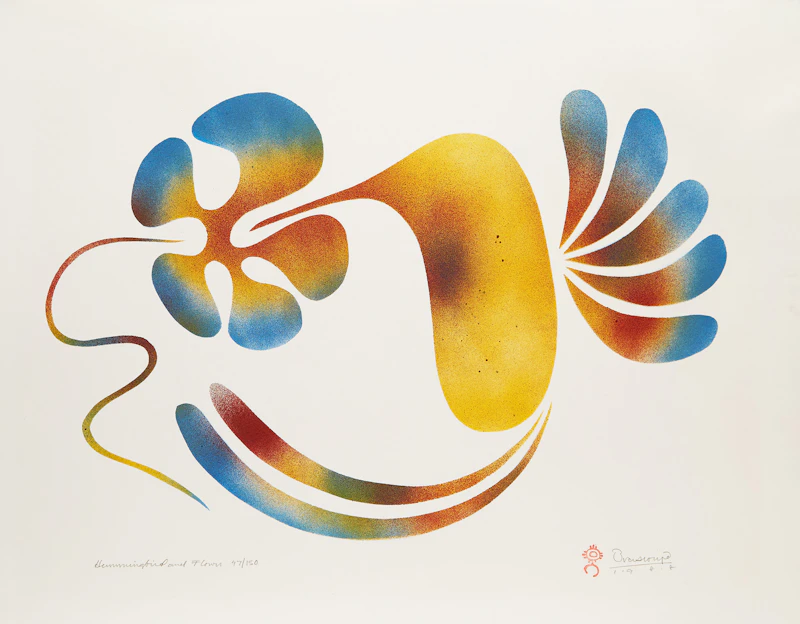 Simon Brascoupe, Hummingbird and Flower