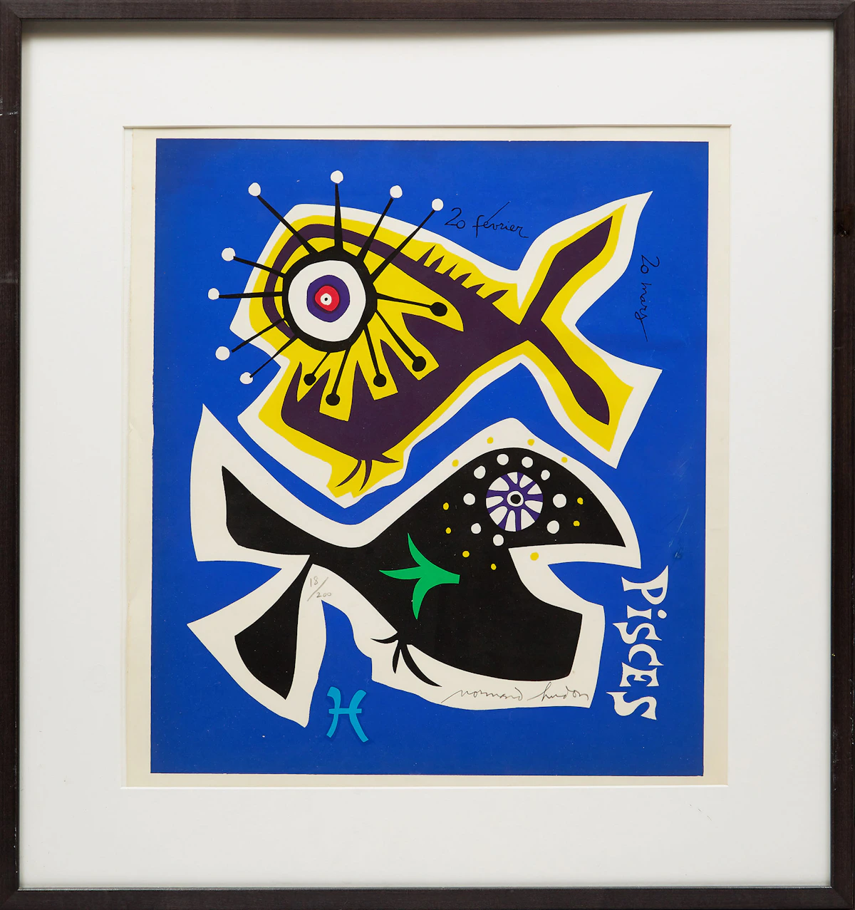 Normand Hudon, Pisces, lithograph