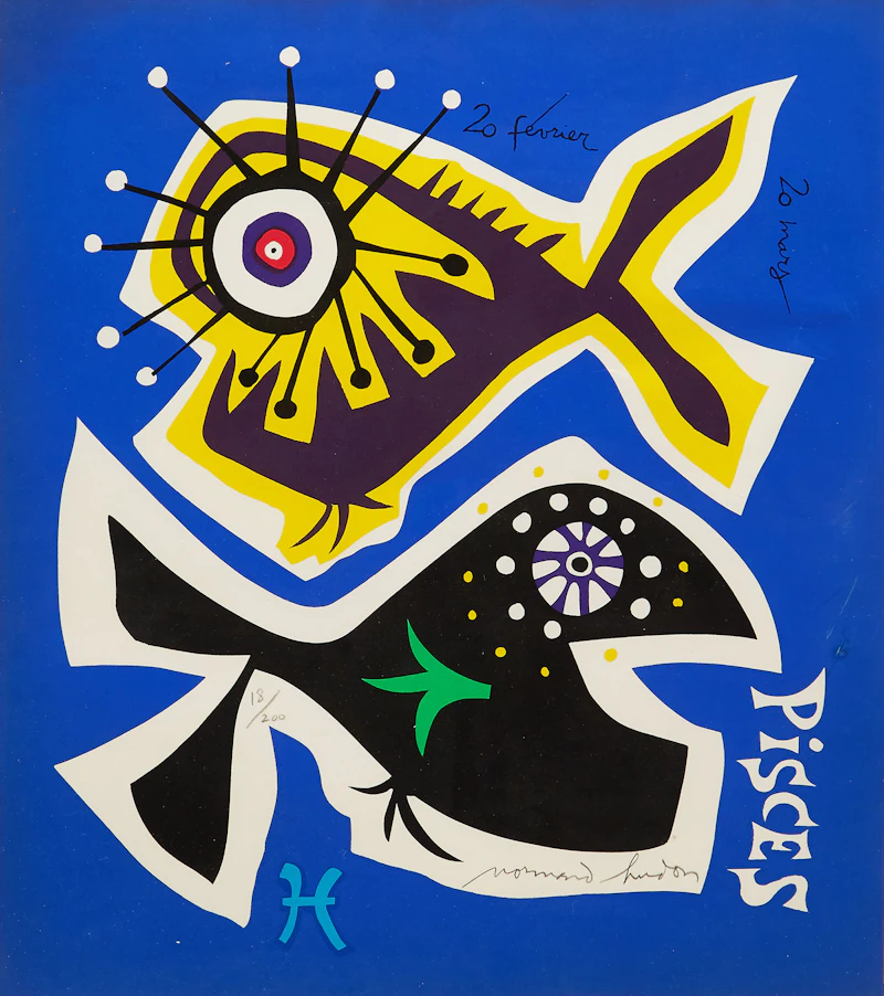 Normand Hudon, Pisces, lithograph - view 2