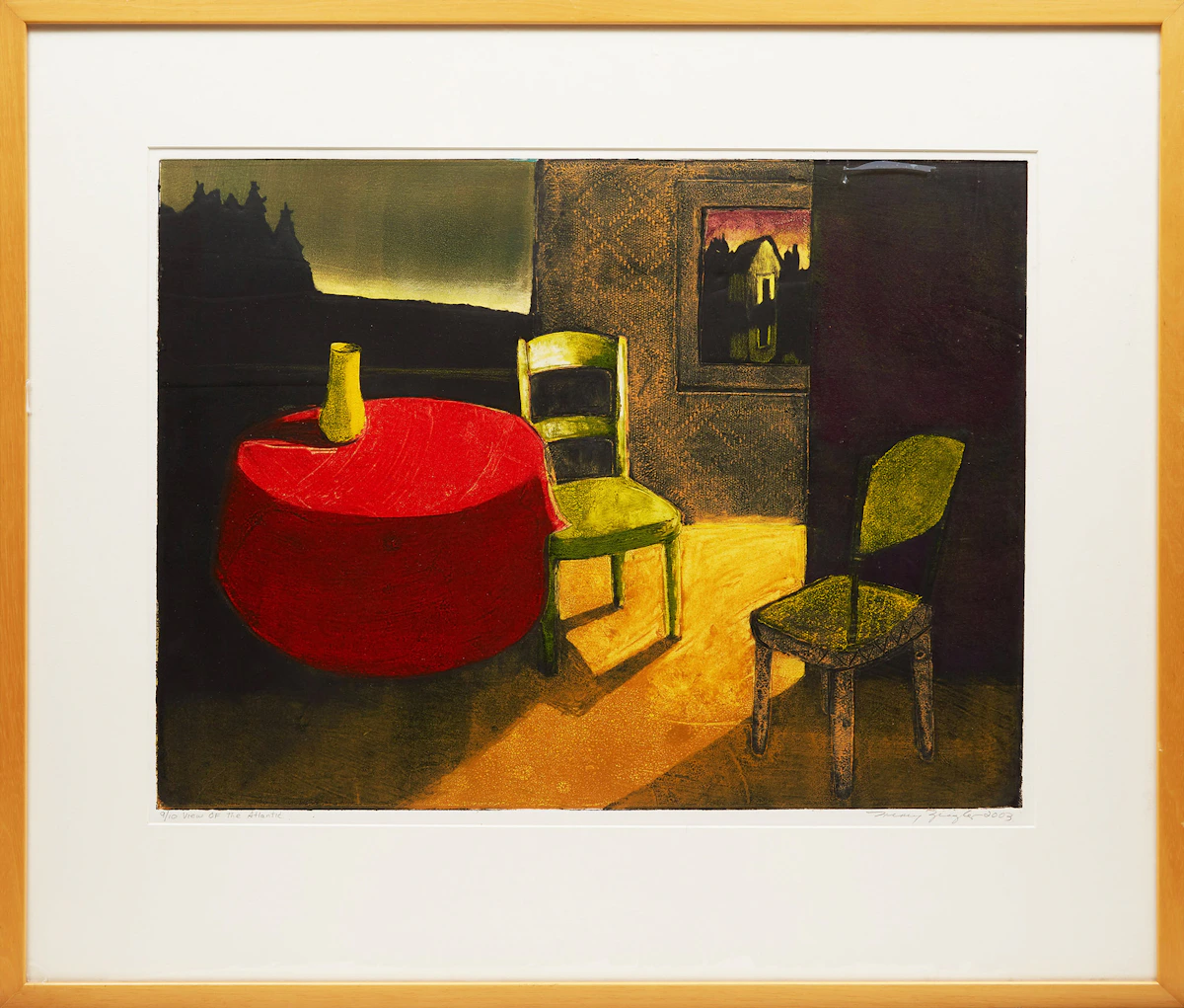 Treacy Ziegler, View of the Atlantic, silkscreen, 2003