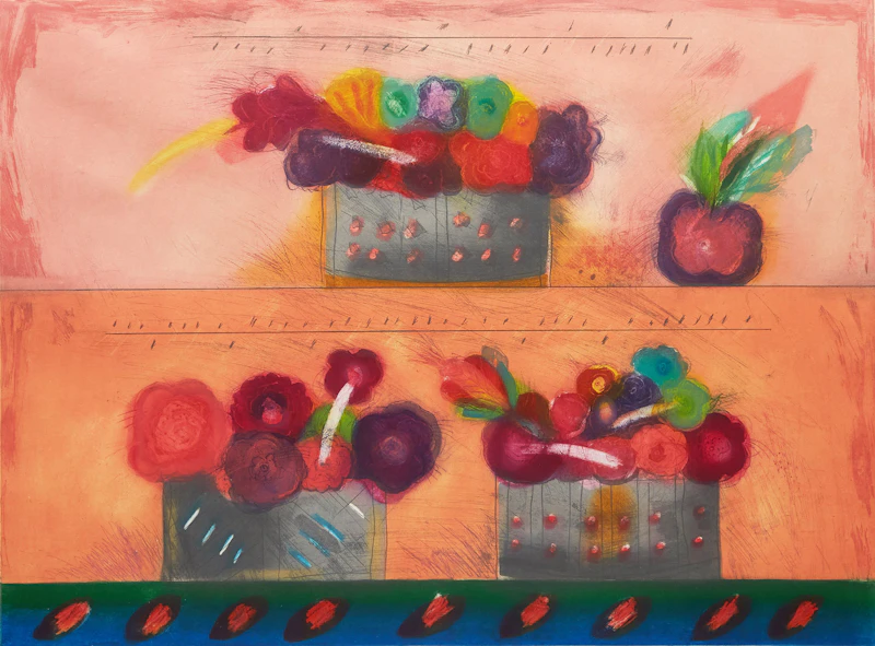 Norman Laliberté, Three Sweet Dreams, colour etching - view 2