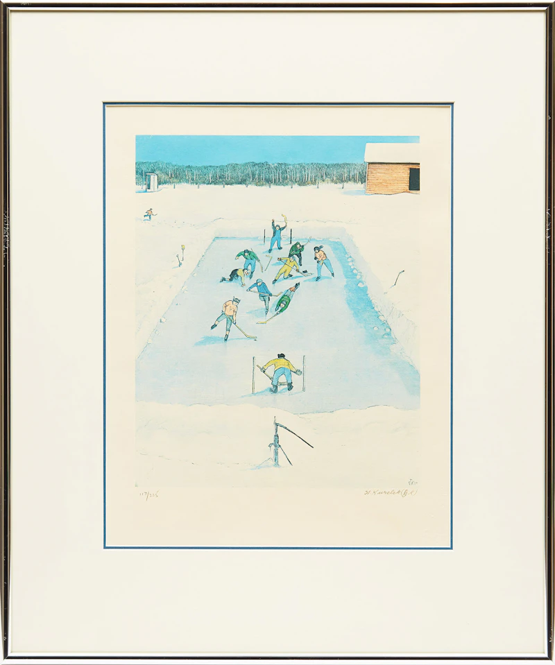William Kurelek, Playing Hockey
