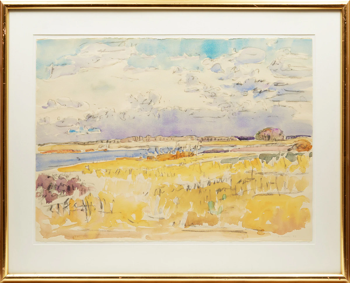 Dorothy Elsie Knowles, Fourth Stop on the Way to Regina, watercolour, 1983