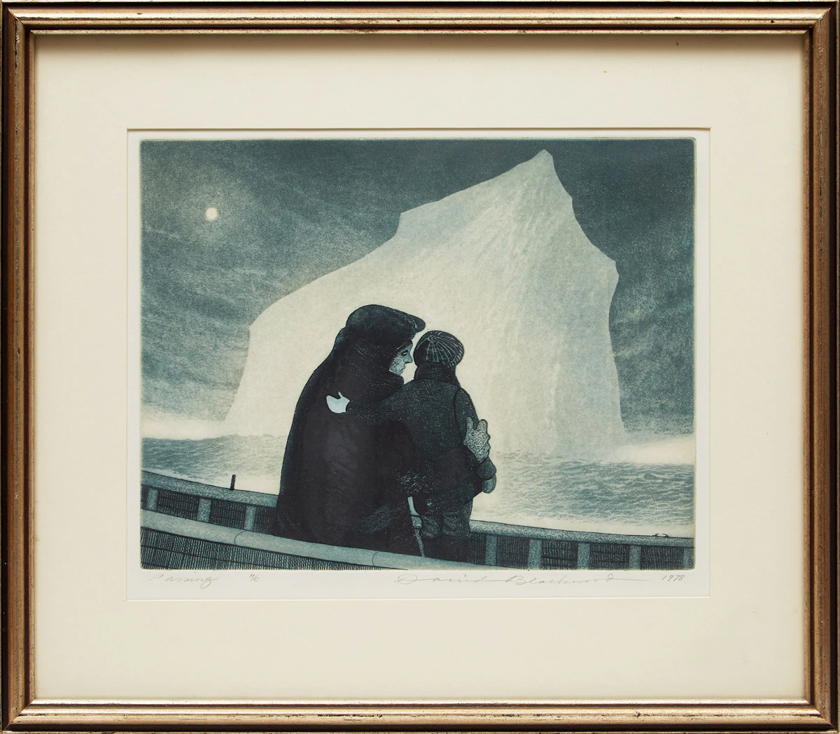 David Lloyd Blackwood, Passing, colour etching and aquatint, 1978