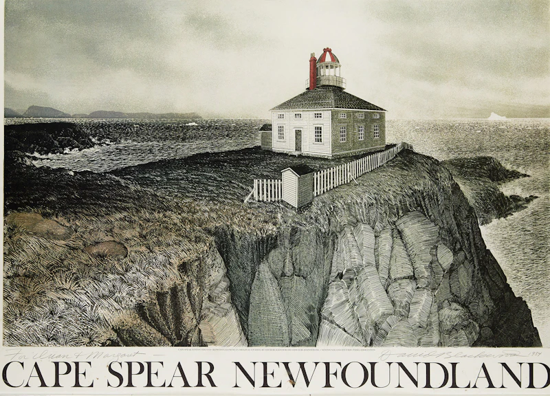 David Lloyd Blackwood, Cape Spear, Newfoundland; David Blackwood, pair of signed posters - view 2