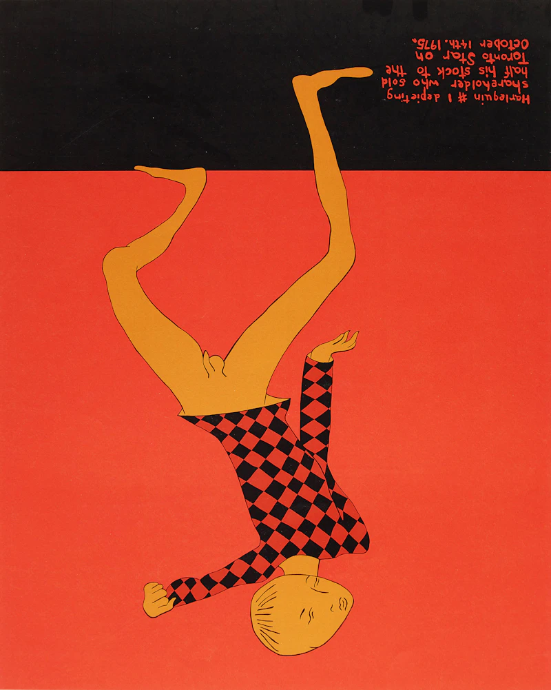 Christopher Ondaatje, Harlequin #1, colour serigraph - view 2
