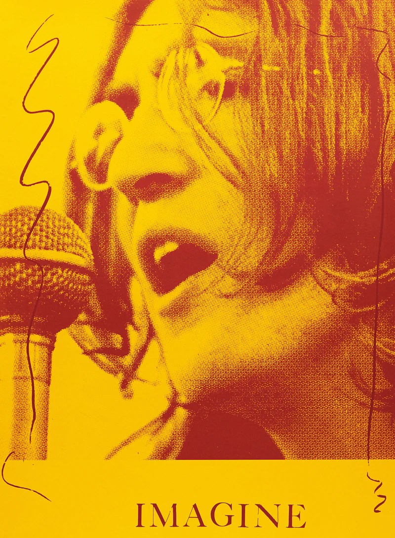 Carl Beam, John Lennon, colour screenprint - view 2