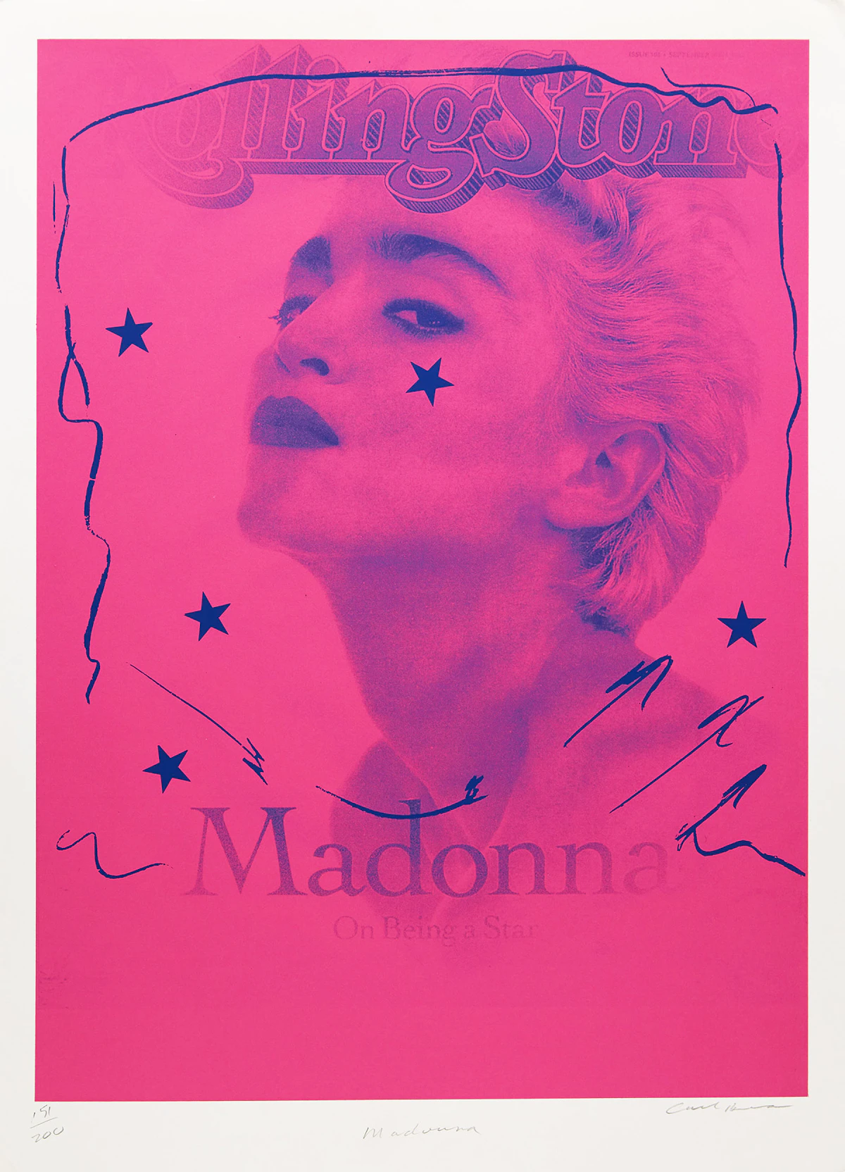 Carl Beam, Madonna, colour screenprint