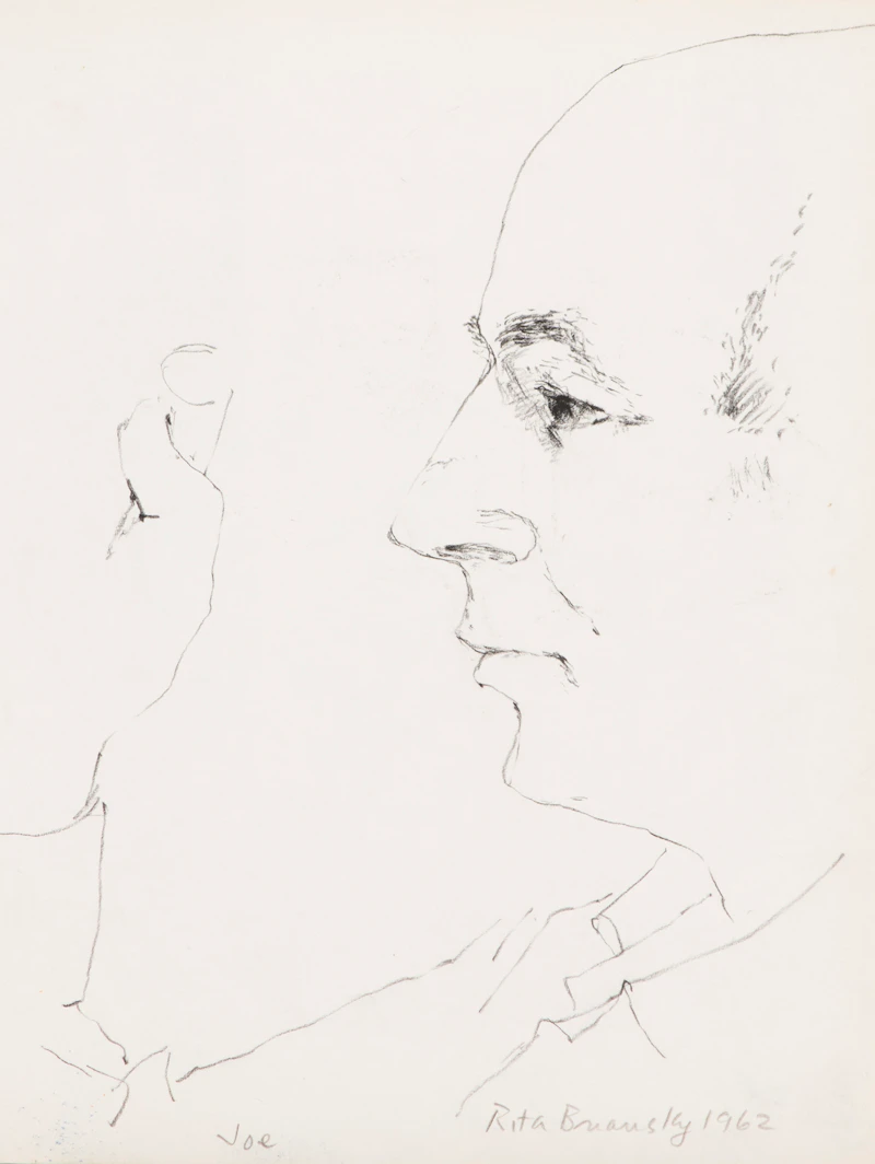 Rita Briansky, Joe; Veronica Tennant; After Degas; The Tuning Fork/Wendy; Sleepy Cat, assorted media on paper (5) - view 4