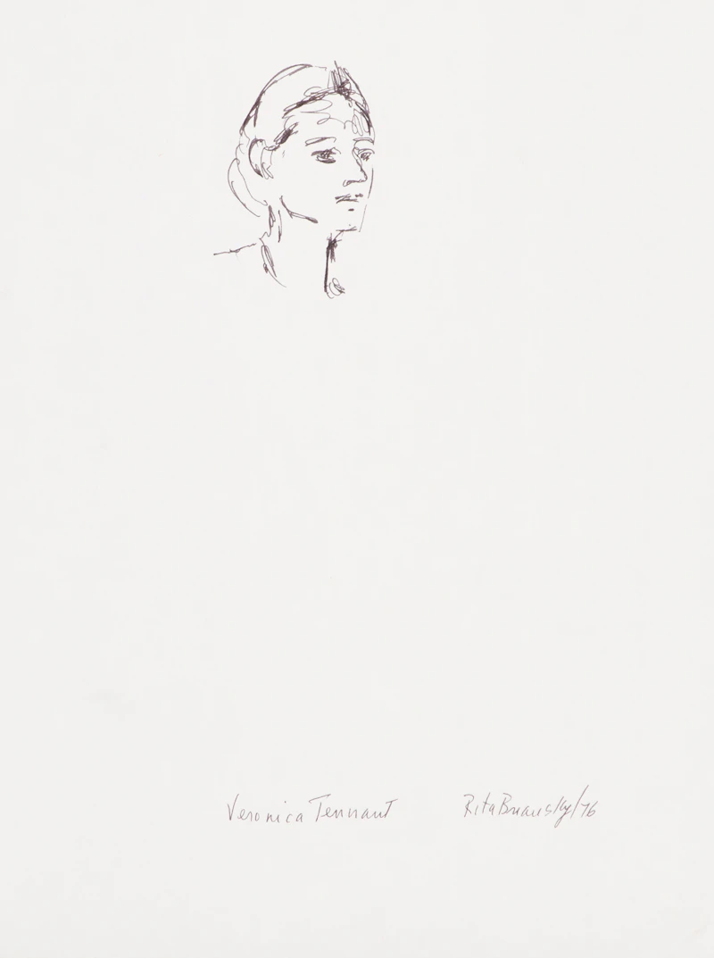 Rita Briansky, Joe; Veronica Tennant; After Degas; The Tuning Fork/Wendy; Sleepy Cat, assorted media on paper (5) - view 5
