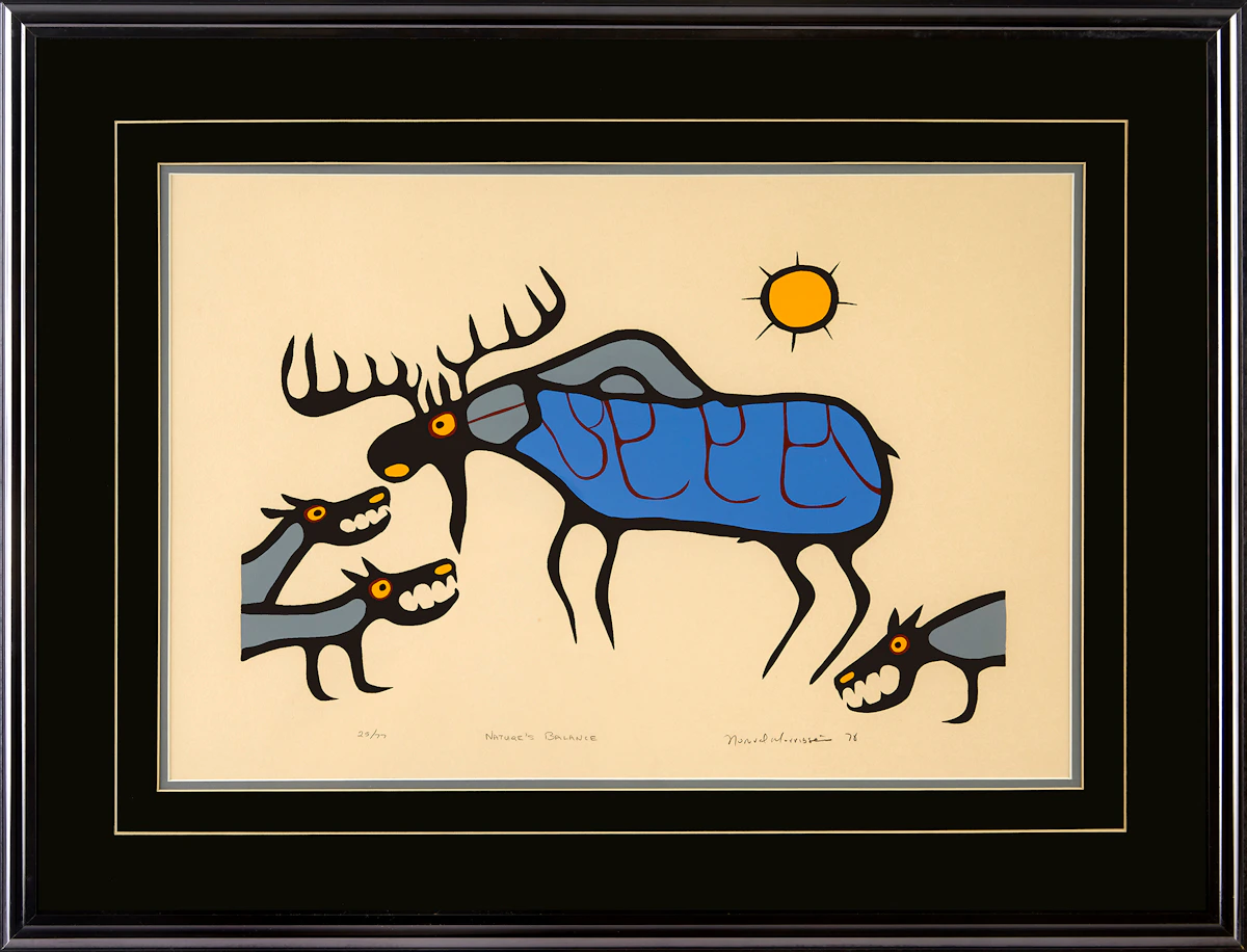 Norval Morrisseau, Nature’s Balance, silkscreen, 1978