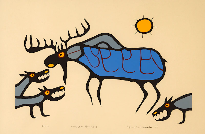 Norval Morrisseau, Nature’s Balance, silkscreen, 1978 - view 2