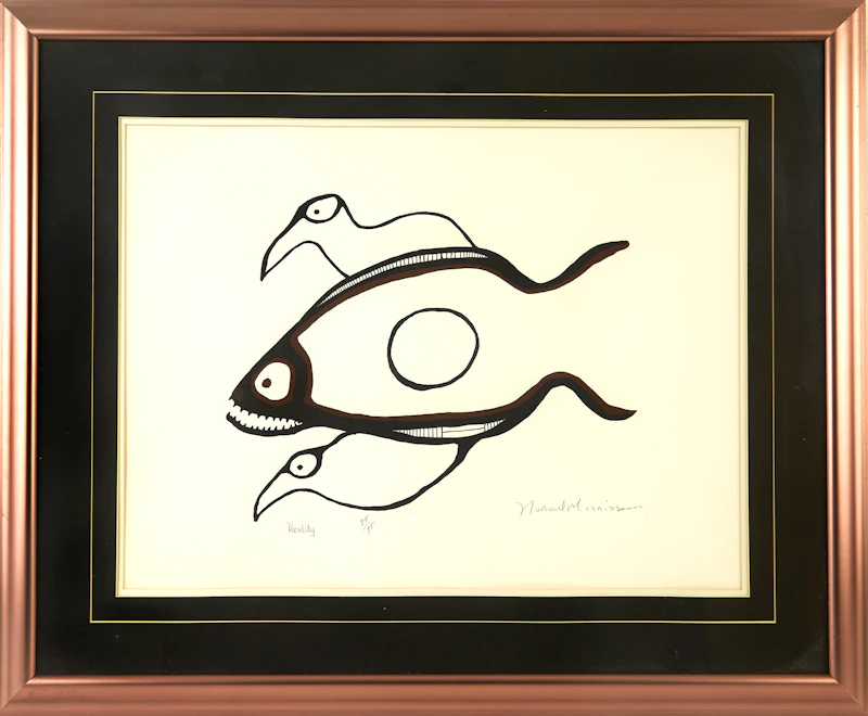 Norval Morrisseau, Reality, silkscreen - view 2