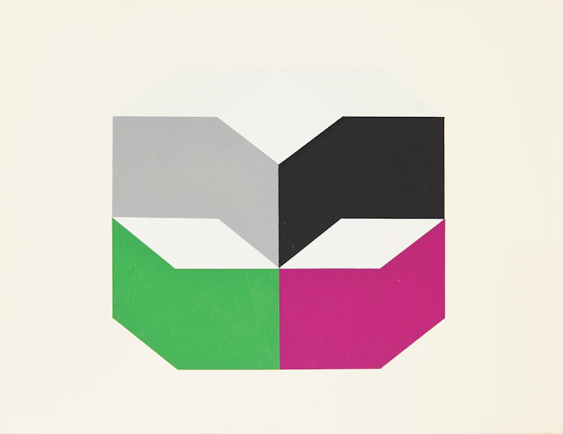 Gordon Appelbe Smith, Two Untitled Abstractions, two colour silkscreens - view 3