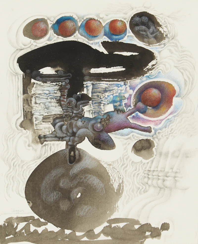 Gary Slipper, Boque, ink and pencil on paper, 1988 - view 1