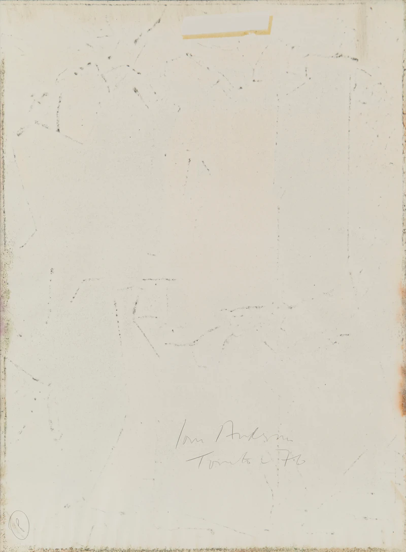 John Anderson, Abstraction, acrylic and watercolour on paper, 1976 - view 2